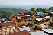 Akha tribe village in the mountains surrounding Muang La, Oudomxay Province, northwestern Laos