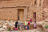 Hamlet near Tighza in the Ounila River valley, Ouarzazate Province, region of Draa-Tafilalet, Morocco