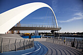 Dubai Water Canal arch bridge (Tolerance Bridge), Dubai, United Arab Emirates