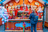 Christmas Market stall in Altstadt Spandau, Spandau, Berlin, Germany