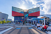 View of Osaka Aquarium Kaiyukan, Kaigandori, Minato Ward, Osaka, Japan