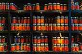Jars of spices at Roellinger, Paris, France