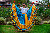 Local dances in La Fortuna village, Alajuela province, Costa Rica, Central America