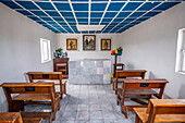 Innenansicht einer kleinen Kirche in Nazas, Mexiko