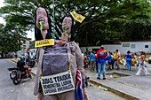 Traditional burning of Judas, on Easter Sunday, during Holy Week in the popular Los Erasos neighborhood in Caracas,Venezuela, where a doll representing Judas Iscariot is set on fire, where he is generally an unwelcome character to the local population.