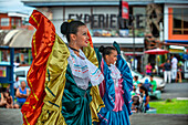 Local dances in La Fortuna village, Alajuela province, Costa Rica, Central America