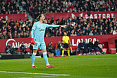 Orjan Nyland (Sevilla FC) during LaLiga match between Sevilla FC and FC Barcelona, at Sanchez Pizjuan on February 9, 2025 in Seville, Spain