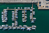 Aerial view of Marina de Peniche sports port
