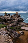 Rocky coastal cliffs of Peniche in the Varanda de Pilatos area