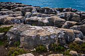 Rocky coastal cliffs of Peniche in the Varanda de Pilatos area