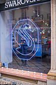Swarovski store display window in Lisbon