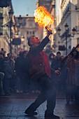 Chinese New Year celebrations in the streets of Zaragoza, Spain