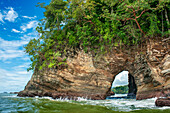 Rock gate at Punta Pinuela, Marino Ballena National Park, Uvita, Puntarenas Province, Costa Rica