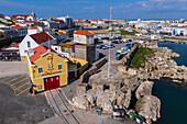 Aerial view of Marina de Peniche sports port