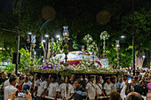 Procession of the Holy Sepulcher from the popular neighborhood of Pedregal in Chacao, carried out every Holy Wednesday of the Holy Week of Caracas. Venezuela