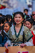 Chinese New Year celebrations in the streets of Zaragoza, Spain
