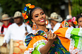 Troupe parade at the Gaitas Festival.