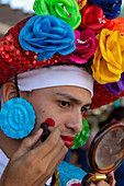 Farotas de Talaigua during Great Parade of Barranquilla's Carnival, Colombia