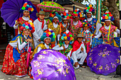 Farotas de Talaigua during Great Parade of Barranquilla's Carnival, Colombia