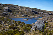 The Lagunas Negras Trail, located in the municipality of Vetas, Santander, is a hiking route located in the Páramo de Santurbán. It is a route with high mountain landscapes, characterized by impressive rock formations and lagoons of glacial origin with the presence of fauna and flora subject to conservation, among them is the endemic species of frailejon, Espeletia santanderensis.