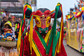 The Battle of Flowers during Barranquilla Festival, Colombia