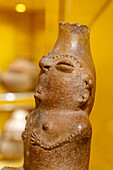 A Mercedes-style pre-Hispanic ceramic figurine of a woman in the Bicentennial Cultural Center, Santiago del Estero, Argentina.