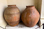 Large ollas or water pots from the 1800s in the Historic Museum of the North in Salta, Argentina.