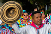 Troupe parade at the Gaitas Festival.