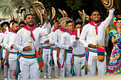Troupe parade at the Gaitas Festival.