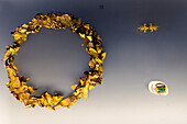 Gold jewelry from Canosa in the National Archaeological Museum of Naples, Naples, Italy. Circa 4th-3rd Century B.C. Magna Graecia Collection.