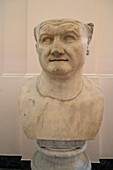 Bust of Emporer Vespasian in the Farnese Collection, National Archaeological Museum of Naples, Naples, Italy.