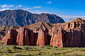 The Castles or Los Castillos in the Quebrada de las Conchas or Quebrada de Cafayate, Argentina.