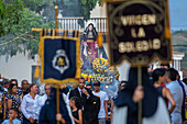 Holy Week in Santa Fe de Antioquia. The celebration of this Catholic tradition in this municipality in the department of Antioquia, Colombia, is one of the most important in the country. The processions through its old cobblestone streets are a tradition dating back to the colonial era and are accompanied by the smoke of incense and the songs and prayers of the penitents who accompany them.