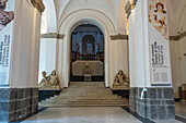 The Entrance Hall of the National Archaeological Museum of Naples, Naples, Italy.