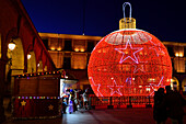 Mercado Chico Square at Christmas in the city of Ávila.