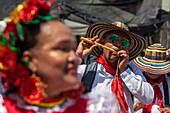 The Battle of Flowers during Barranquilla Festival, Colombia