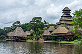 The Napo Wildlife Center Ecolodge in Yashuni National Park in the Amazon Basin of Ecuador. The lodge is owned and operated by the Anangu Kichwa aboriginal community.