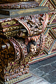 Elaborate decoration in the El Sagrario Church, part of the Metropolitan Cathedral complex, in Quito, Ecuador.