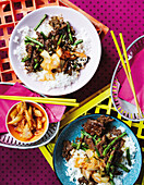 Flash-fried beef bulgogi with snake beans