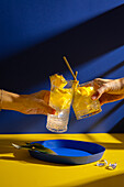 Non-alcoholic pineapple cocktail