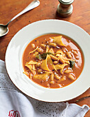 Maltagliati con Fagioli (bean soup with pasta leftovers)