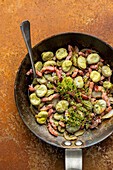 Broad beans with bacon and thyme