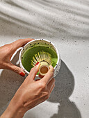 Mixing matcha