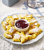 Austrian Kaiserschmarrn with berry jam