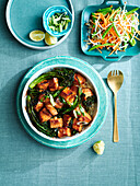 Miso-Lachs mit Broccolini und Reis