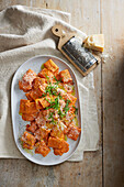 Paccheri mit rosa Tomaten-Mascarpons-Sauce
