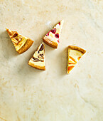 Vier New York Cheesecake-Variationen