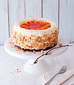 Blood orange and kumquat tart