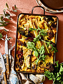 Frittata with roasted leftover vegetables from Christmas