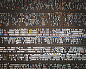 Aerial view of cars in the port of Antwerpen, Belgium.